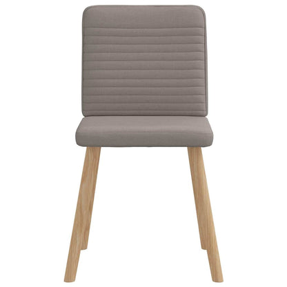 Spisestuestole 4 stk Taupe Stof