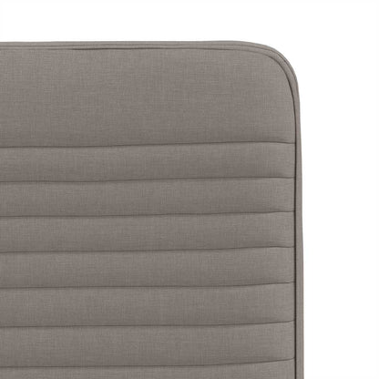 Spisestuestole 4 stk Taupe Stof