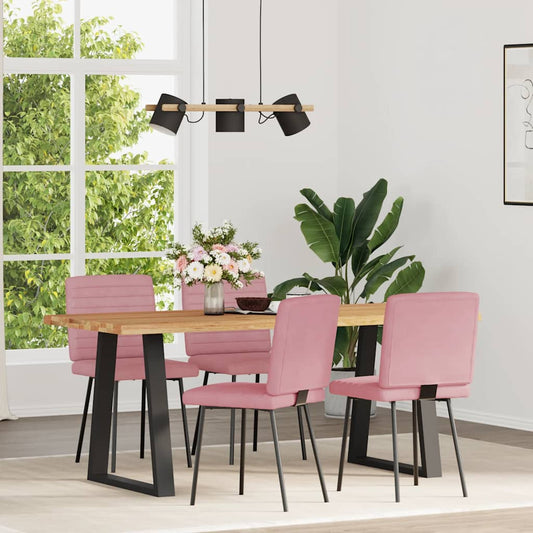 Spisestuestole 4 stk Pink Velvet