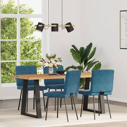 Spisestuestole 4 stk. Blue Velvet