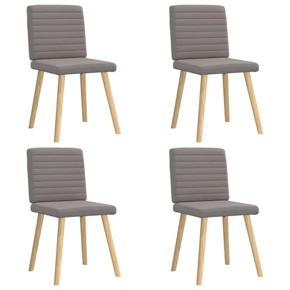 Esszimmerstühle 4 Stk. Taupe Stoff