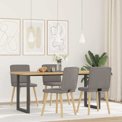 Spisestuestole 4 stk Taupe Stof