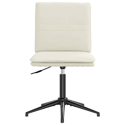 Esszimmerstühle 2 Stk. Creme Samt