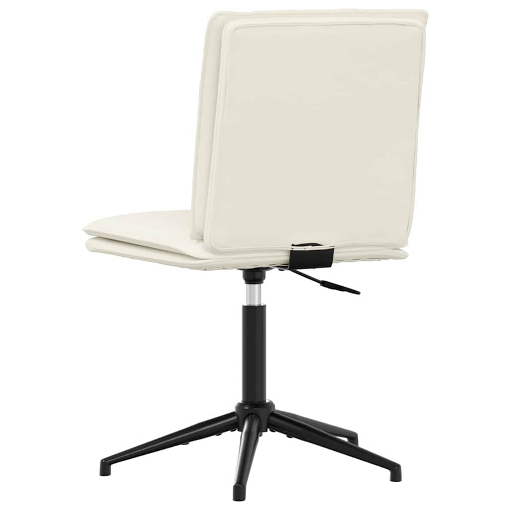 Esszimmerstühle 2 Stk. Creme Samt