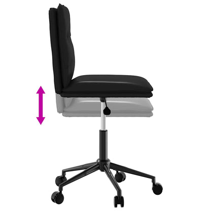 Esszimmerstühle 2 Stk. Schwarz Kunstleder