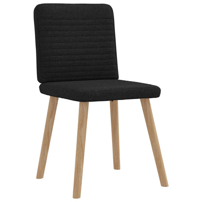 Esszimmerstühle 6 Stk. Schwarz Stoff