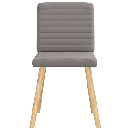 Esszimmerstühle 6 Stk. Taupe Stoff