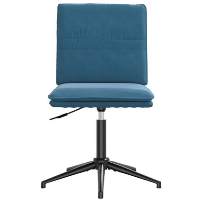 Esszimmerstühle 6 Stk. Blau Samt