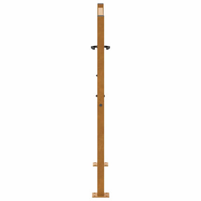 Gartentor 105 x 105 cm Wetterfester Stahl Blattdesign