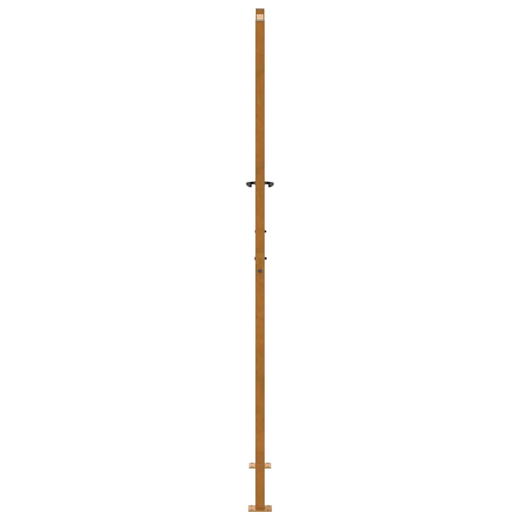 Gartentor 105x205 cm Wetterfester Stahl Blatt-Design