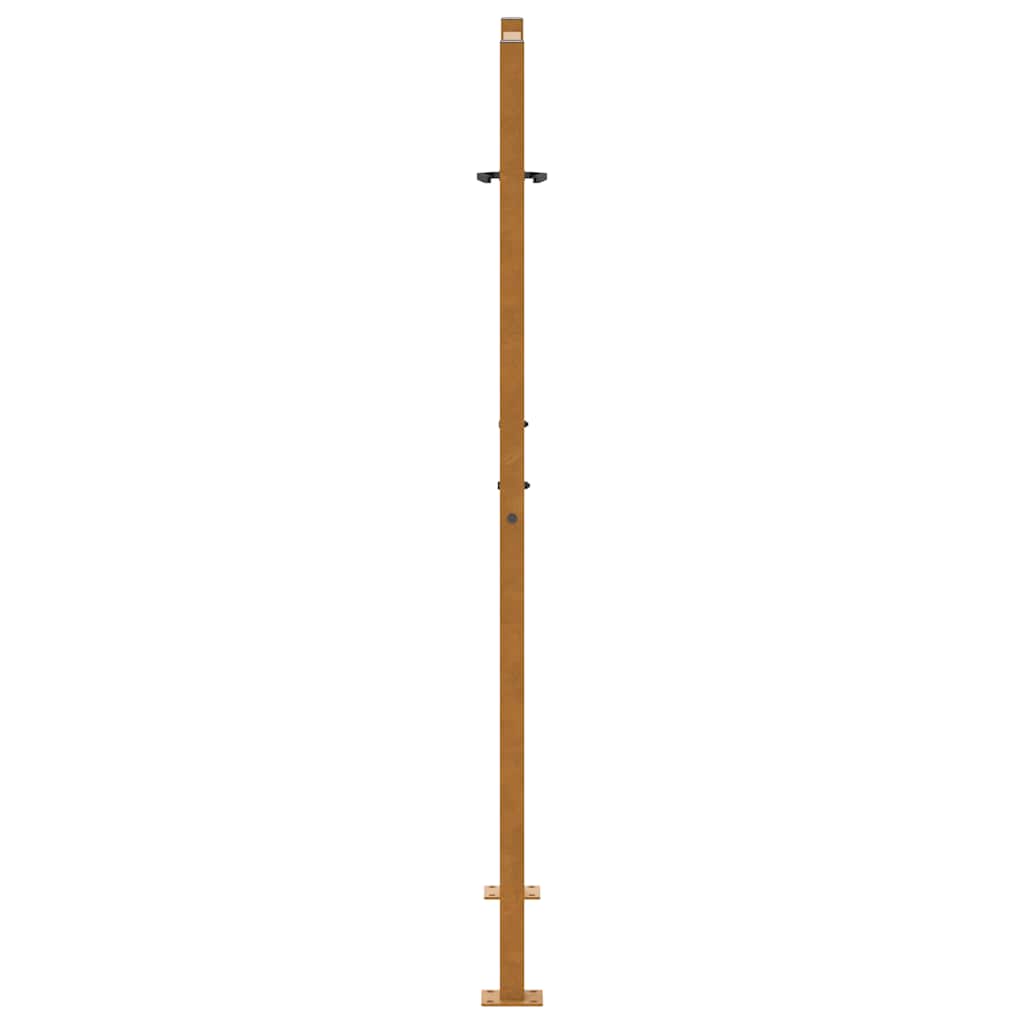 Gartentor 105x155 cm Wetterfester Stahl Wellen-Design