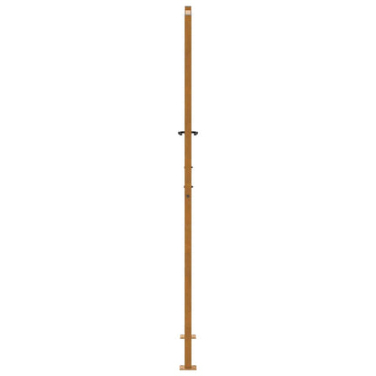 Gartentor 105x205 cm Wetterfester Stahl Wellen-Design