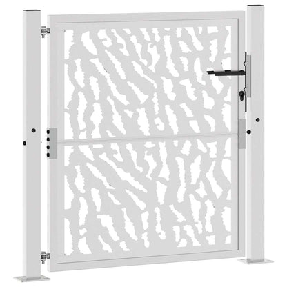 Gartentor 105 x 105 cm Verwitterungsstahl Trace-Design