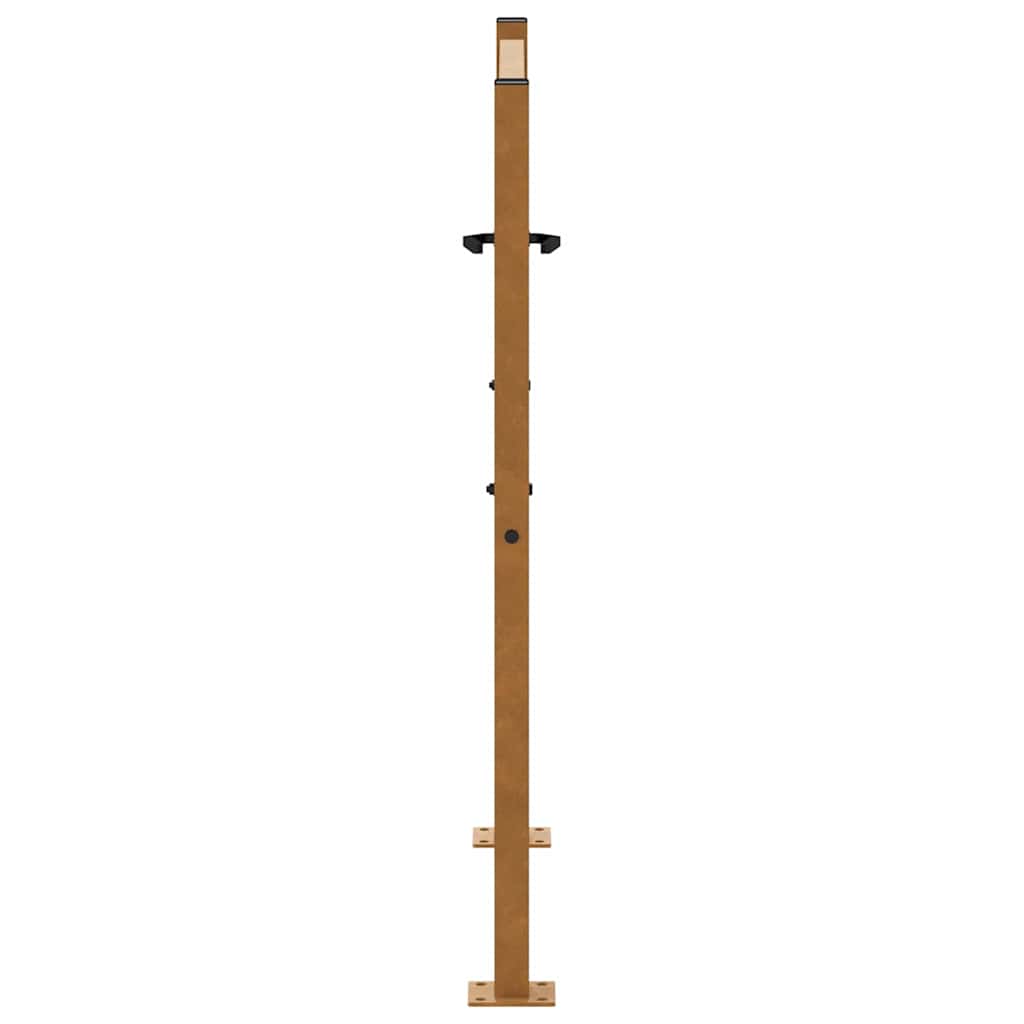 Gartentor 105 x 105 cm Verwitterungsstahl Trace-Design
