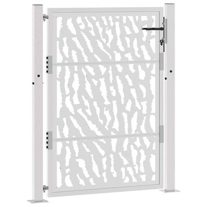 Gartentor 105x130 cm Wetterfester Stahl Spurendesign
