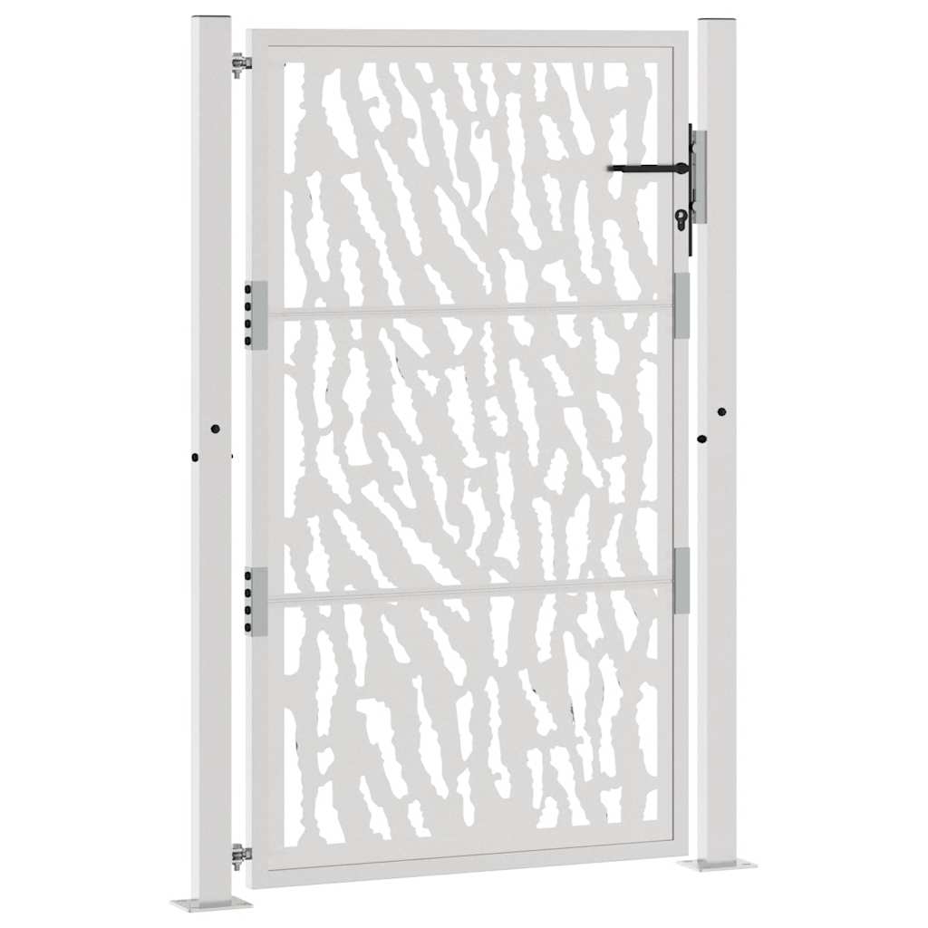 Gartentor 105x155 cm Wetterfester Stahl Spurendesign