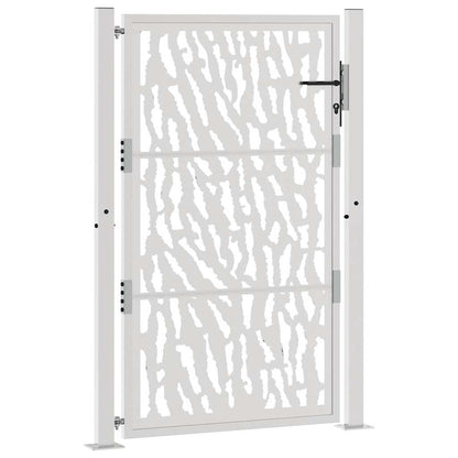Gartentor 105x155 cm Wetterfester Stahl Spurendesign