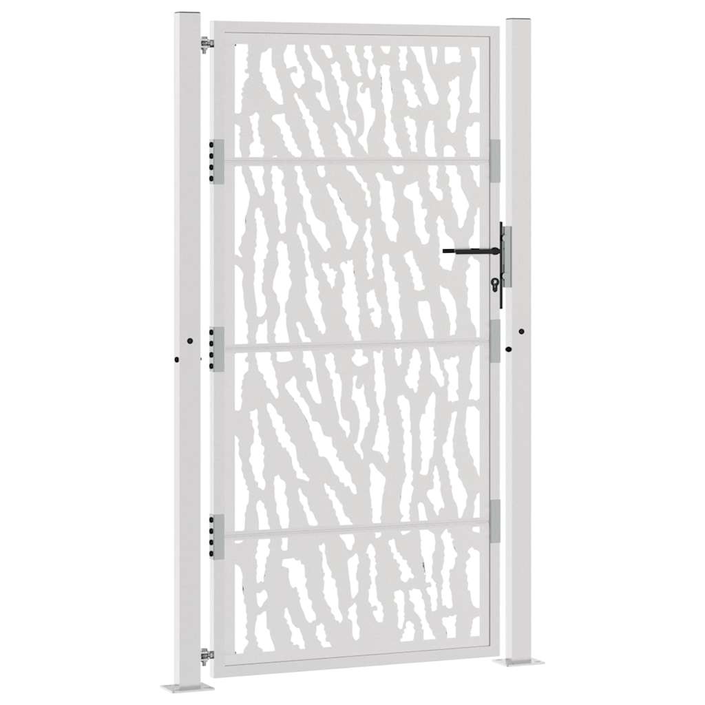 Gartentor 105x180 cm Wetterfester Stahl Spurendesign