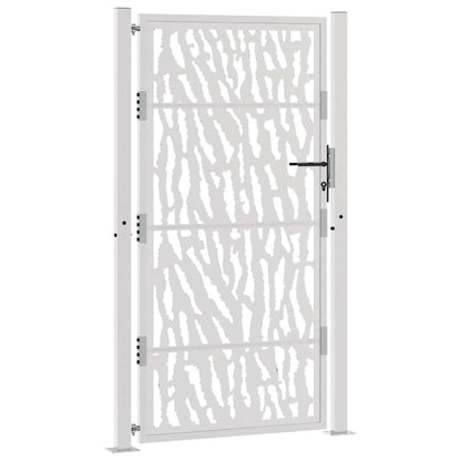 Gartentor 105x180 cm Wetterfester Stahl Spurendesign