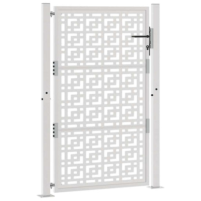 Gartentor 105x155 cm Wetterfester Stahl Kreuz-Design
