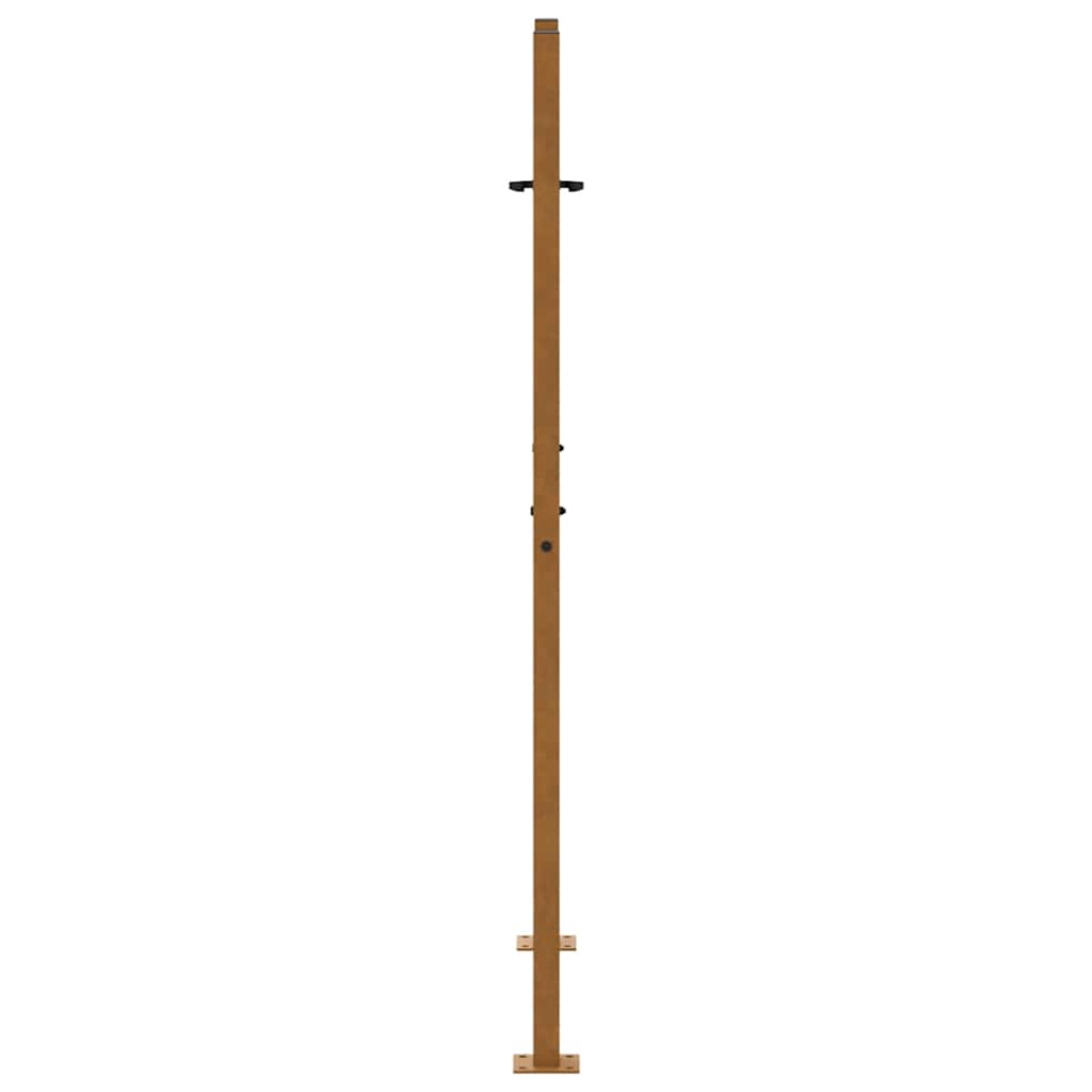 Gartentor 105x155 cm Wetterfester Stahl Kreuz-Design