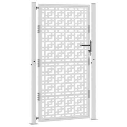 Gartentor 105x180 cm Wetterfester Stahl Kreuz-Design
