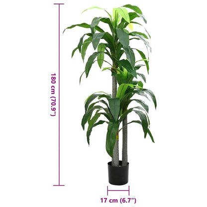 Drachenbaum Künstlich 36 Blätter 180 cm Grün