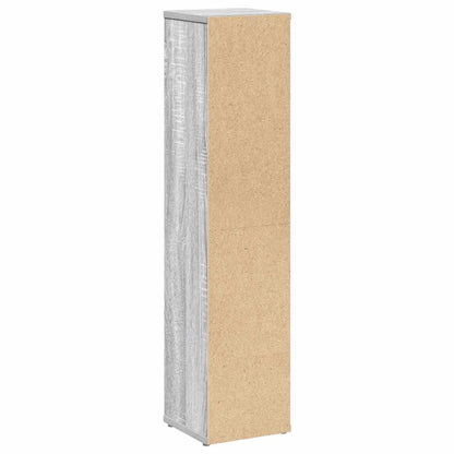 Badezimmerschrank mit Rollenhalter Grau Sonoma 20,5x20x90 cm