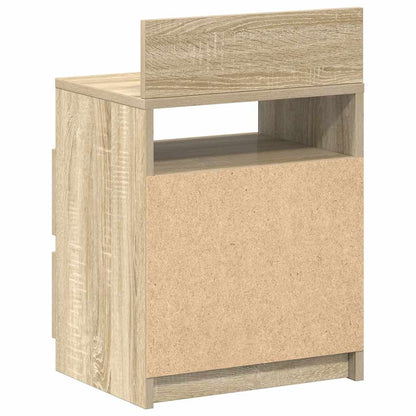 Nachttische 2 Stk. mit 2 Schubladen Sonoma-Eiche 40x33x60 cm