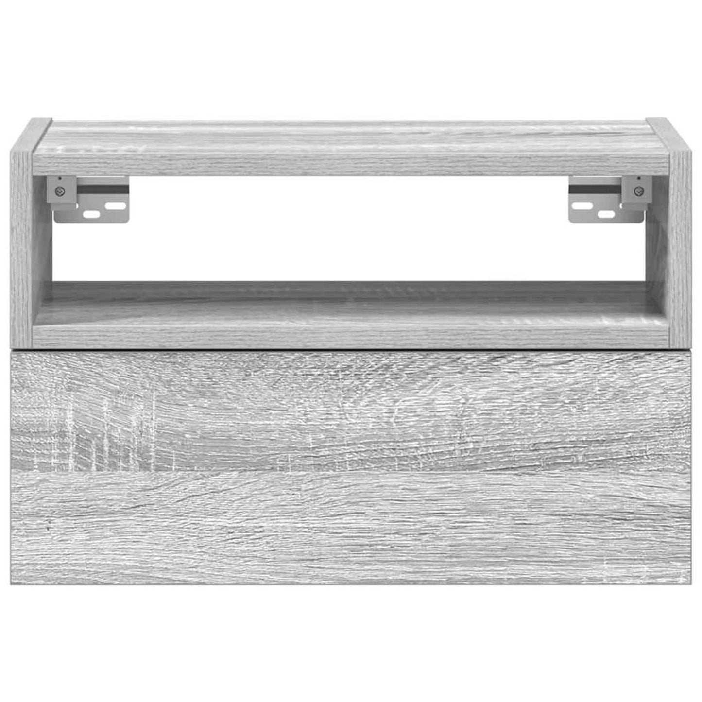 Wand-Nachttisch Grau Sonoma 45x26x28,5 cm