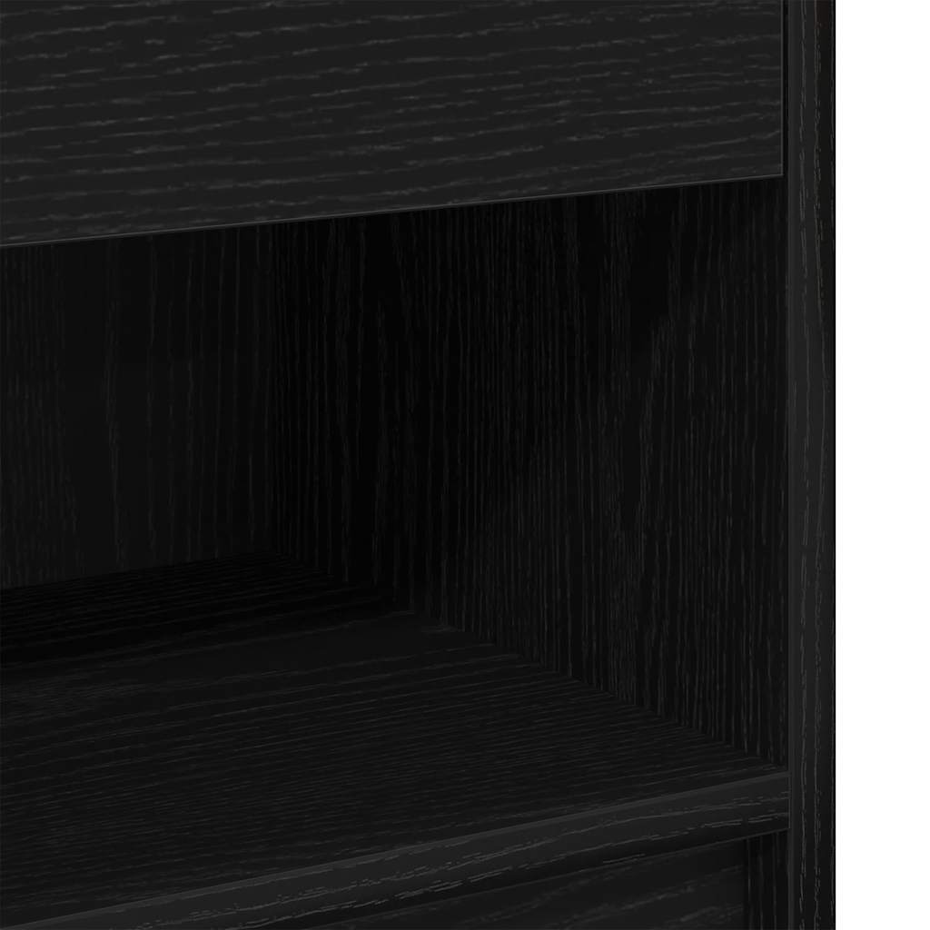 Nachttisch mit Schublade Schwarz 39x28x41 cm