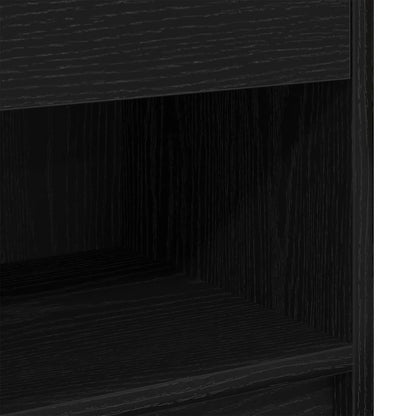 Nachttische 2 Stk. mit Schublade Schwarz 39x28x41 cm