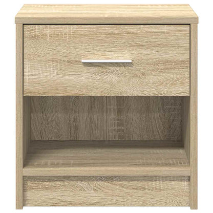 Nachttische 2 Stk. mit Schublade Sonoma-Eiche 39x28x41 cm