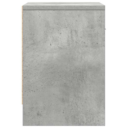 Nachttisch mit Schublade Betongrau 39x28x41 cm