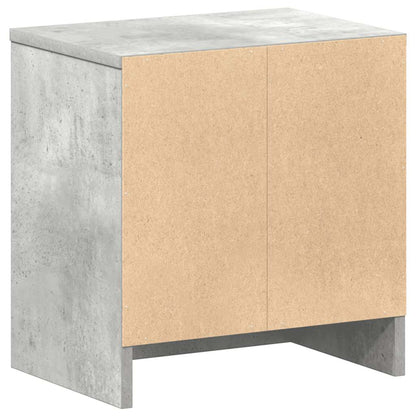 Nachttisch mit Schublade Betongrau 39x28x41 cm