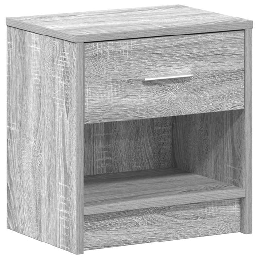 Nachttisch mit Schublade Grau Sonoma 39x28x41 cm