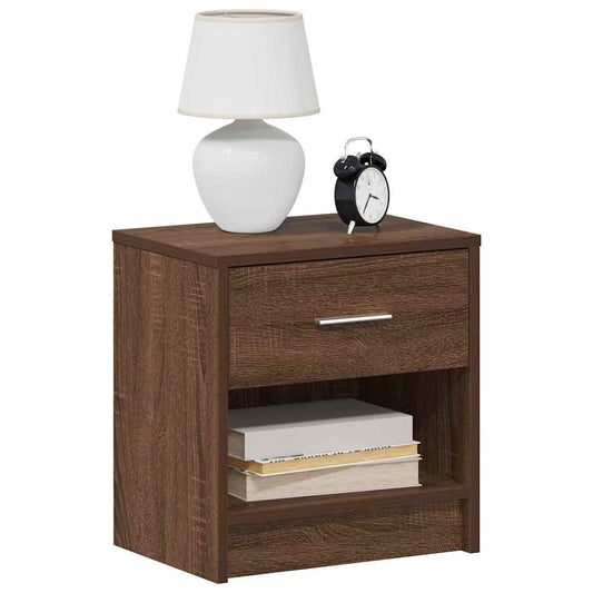 Nachttisch mit Schublade Eichen-Optik 39x28x41 cm