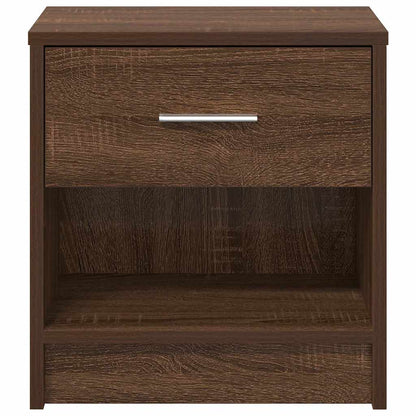 Nachttische 2 Stk. mit Schublade Eichen-Optik 39x28x41 cm