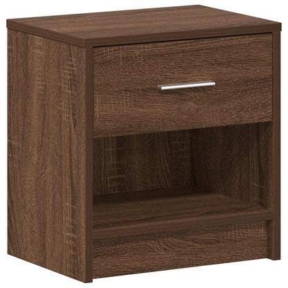 Nachttische 2 Stk. mit Schublade Eichen-Optik 39x28x41 cm