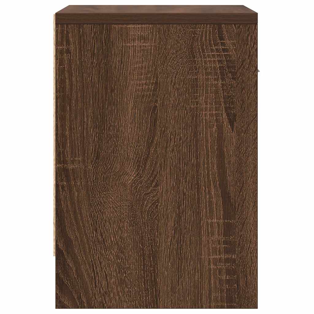 Nachttische 2 Stk. mit Schublade Eichen-Optik 39x28x41 cm