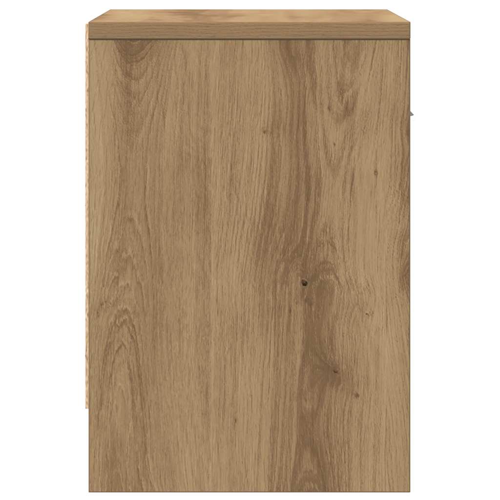 Nachttische 2 Stk. mit Schublade Artisan-Eiche 39x28x41 cm