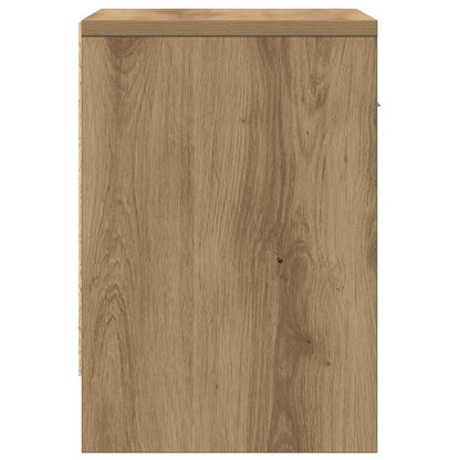 Nachttische 2 Stk. mit Schublade Artisan-Eiche 39x28x41 cm