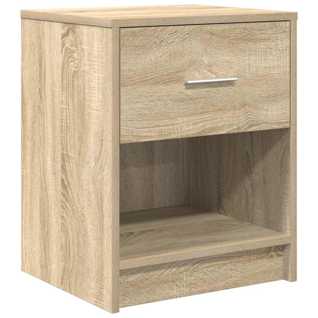 Nachttische 2 Stk. mit Schublade Sonoma-Eiche 40x34x50 cm