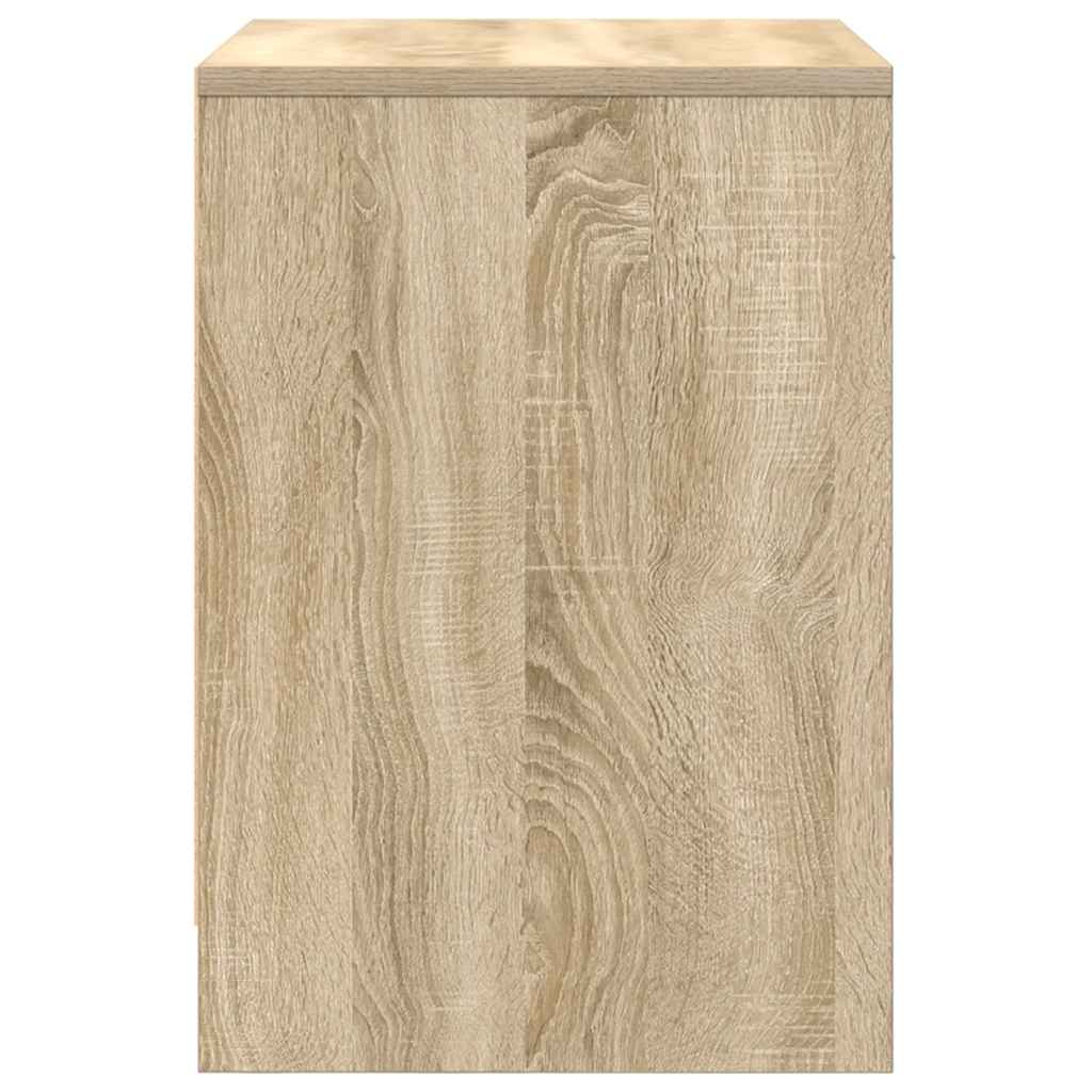 Nachttische 2 Stk. mit Schublade Sonoma-Eiche 40x34x50 cm