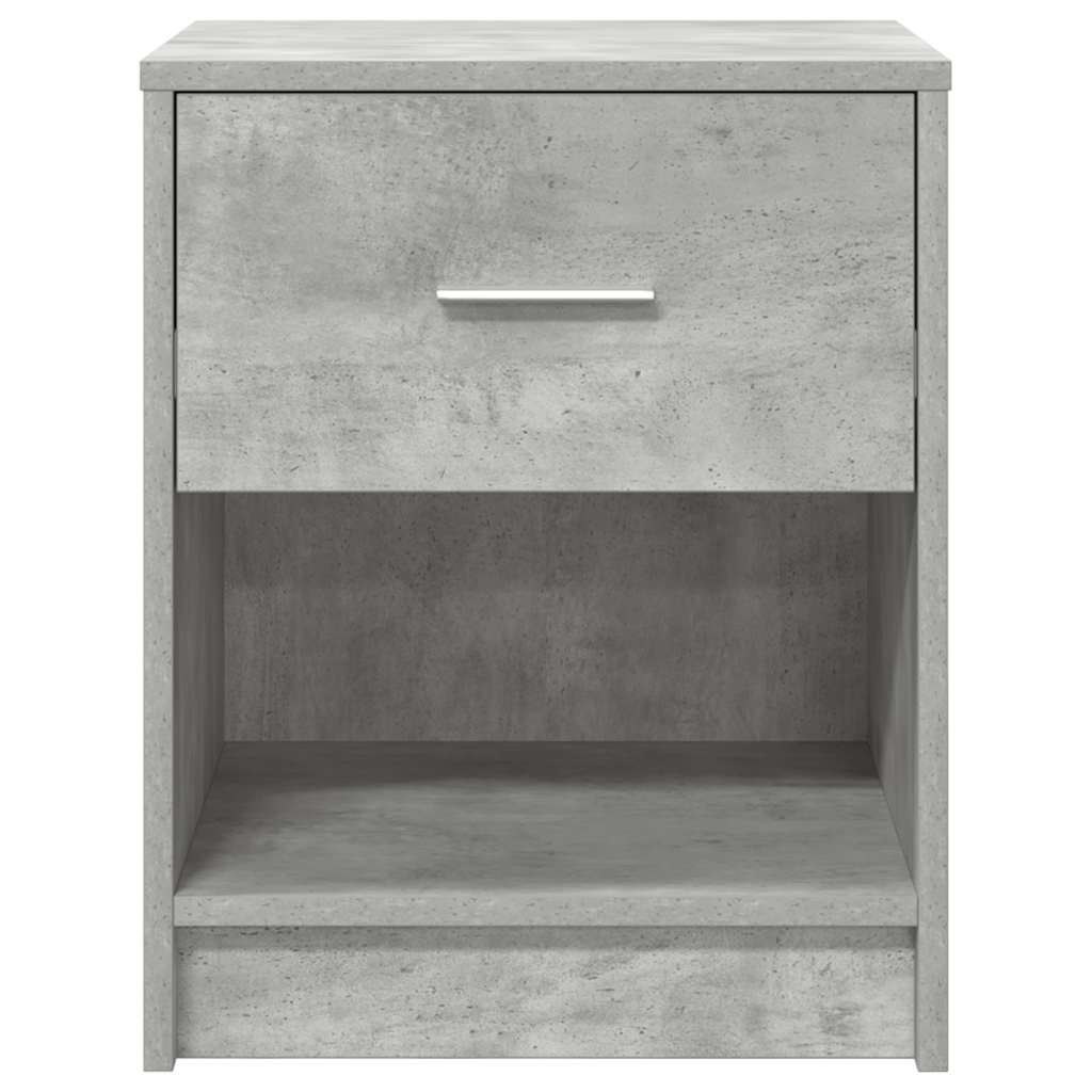 Nachttisch mit Schublade Betongrau 40x34x50 cm