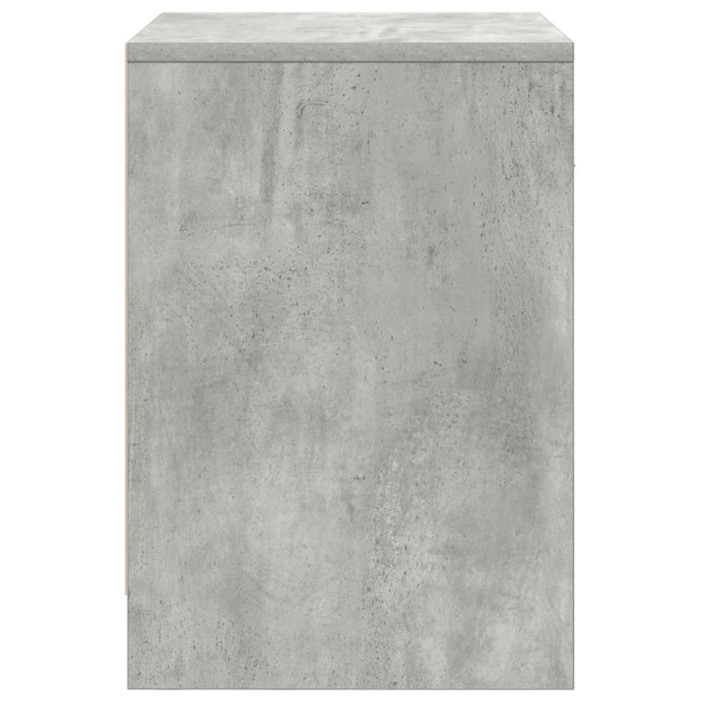 Nachttisch mit Schublade Betongrau 40x34x50 cm