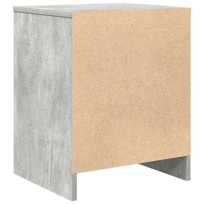 Nachttisch mit Schublade Betongrau 40x34x50 cm