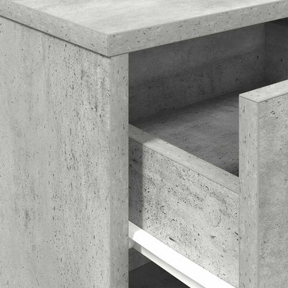 Nachttisch mit Schublade Betongrau 40x34x50 cm