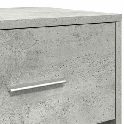 Nachttisch mit Schublade Betongrau 40x34x50 cm