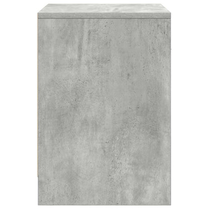 Nachttische 2 Stk. mit Schublade Betongrau 40x34x50 cm